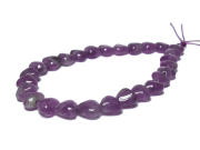 ケープアメジスト　ハート　8x8x5mm　1/2連（28玉）