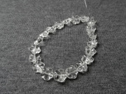 水晶 フラワービーズ AB 10x10mm　1/2連（21玉）