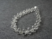 水晶AB ８字型 プリプリビーズ　5x10mm　1/2連（42-45玉）