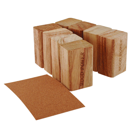 天然ブロックくすの木8個組（紙ヤスリ付）　喜多製材所