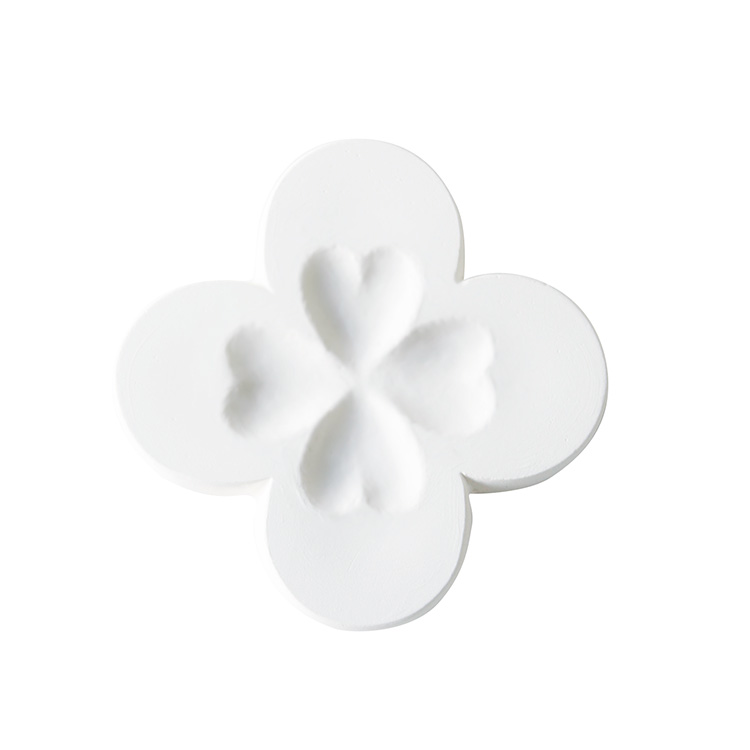 ≪メール便対応≫アロマプレート　クローバー　58×7×58mm　　デイリーアロマジャパン