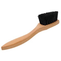 汚れ落としブラシ（黒、白）　ブラシ部分約5.5cm、全長約18cm　タピール