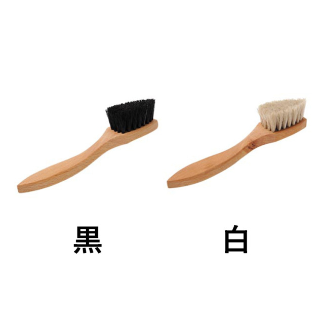 汚れ落としブラシ（黒、白） ブラシ部分約5.5cm、全長約18cm タピール