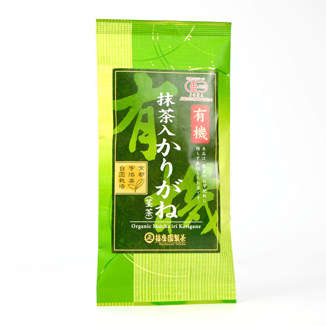 オーガニック生活便：有機抹茶入りかりがね 80g 播磨園