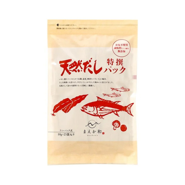 天然だしパック特撰 10g×25袋 マエカワテイスト