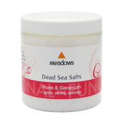 デッドシーソルト ローズ＆ゼラニウム　300g　メドウズ