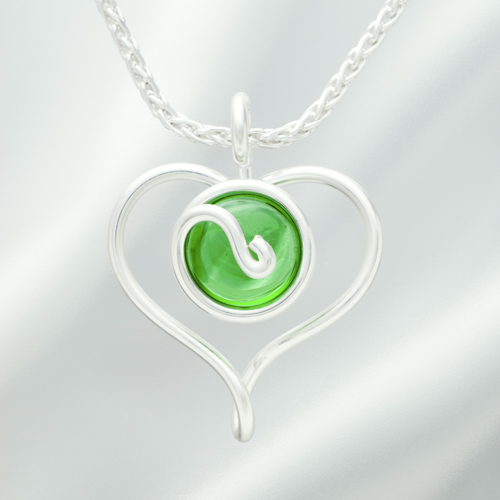 オープンハート 緑