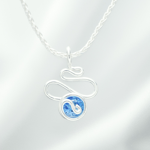 ジルコニアミニミニビッグウェーブ 水色