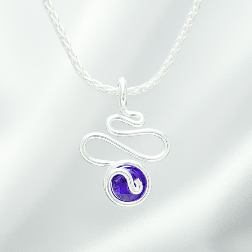 ジルコニアミニミニビッグウェーブ 紫