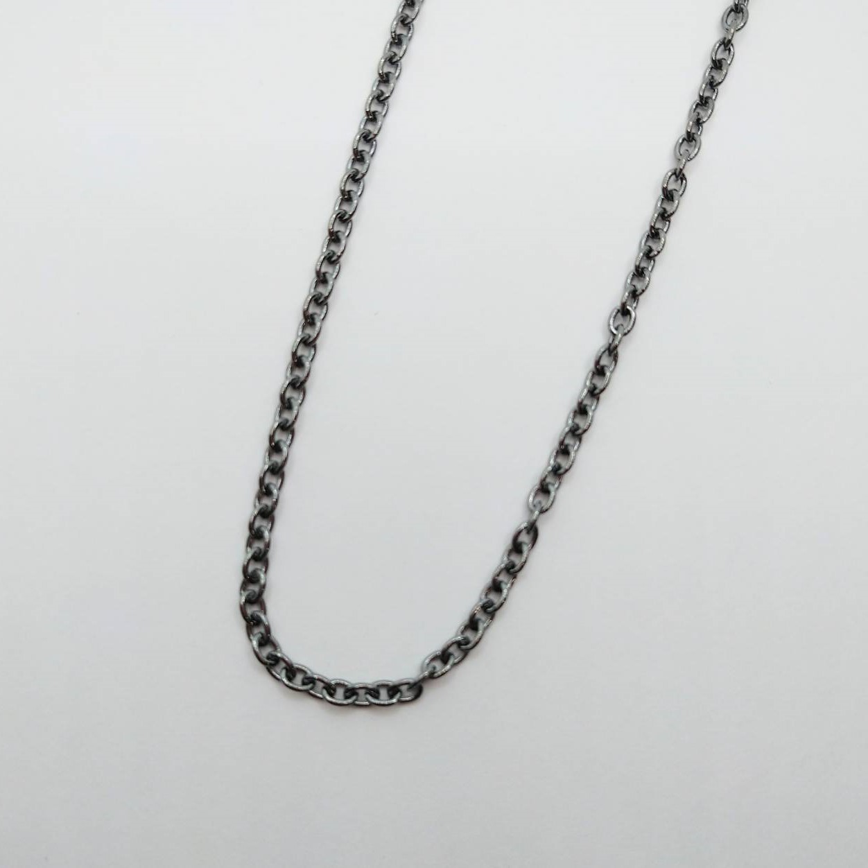 アズキ丸 チェーン 50cm ブラックコーティング