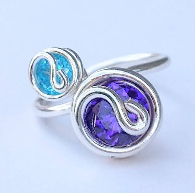 SP ダブルストーンリング(大)