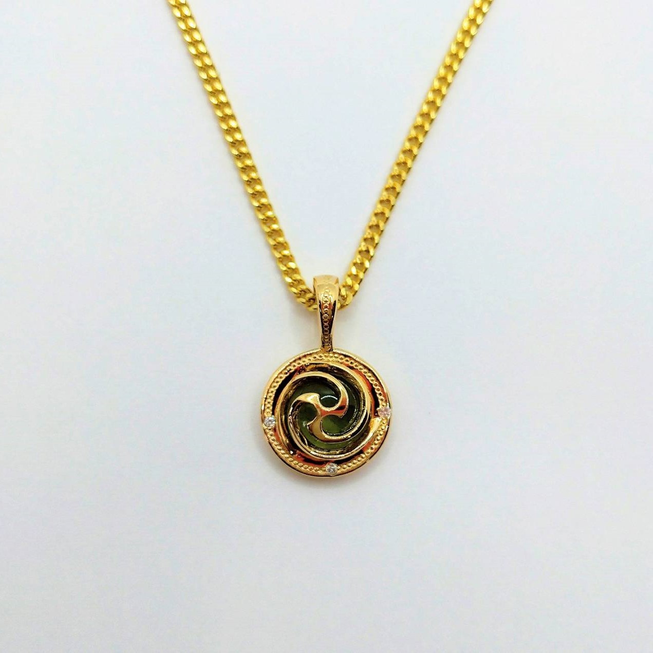 K18 フォーススパイラル モルダバイト