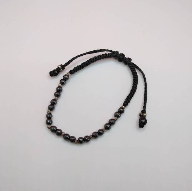 シルバー ヘマタイト ブレスレット　WBL0927BK