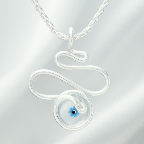 ビッグウェーブ フラワー　ライトブルー