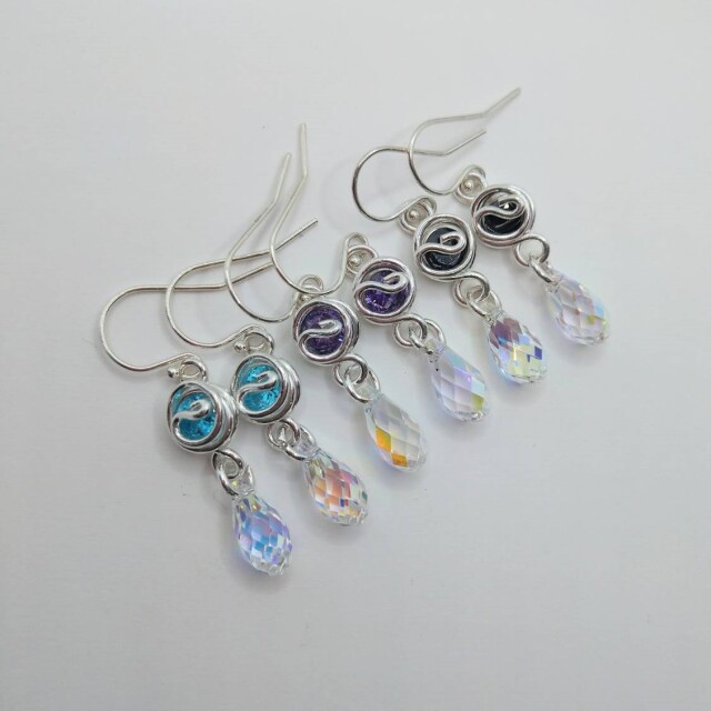 シルバー　ブルートパーズ　ピアス　人魚の涙 21shipin-087-s1.jpg
