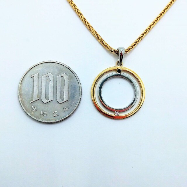 K18 ダイヤプチ ダイヤモンドプチネックレス K18 0.5ct K18 チェーン (Type-SC)