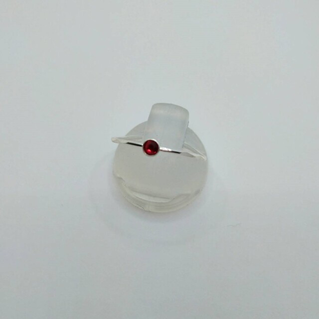 シルバーリング　No.13　レッド