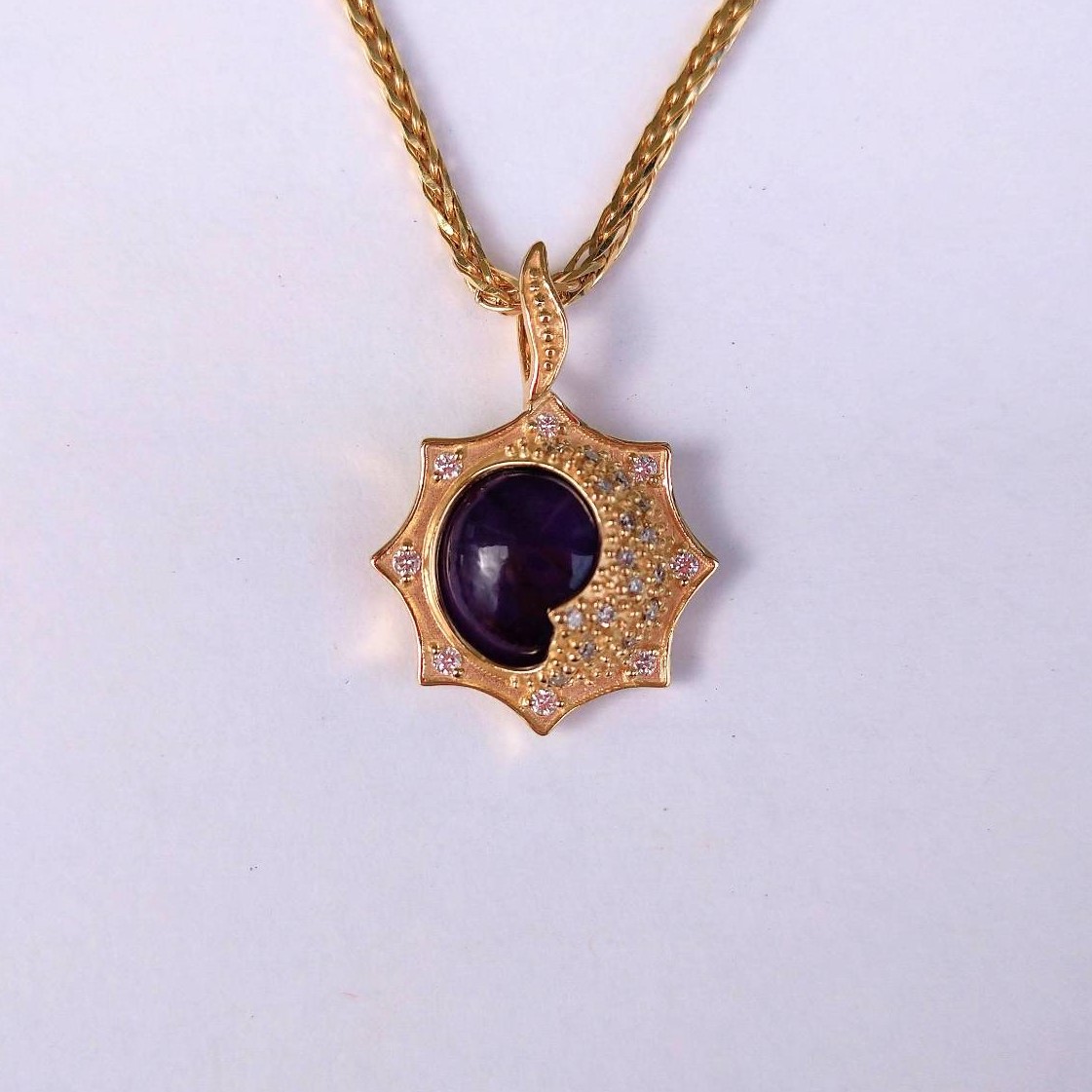 GGC K18 SUN&MOON Diamond スギライト