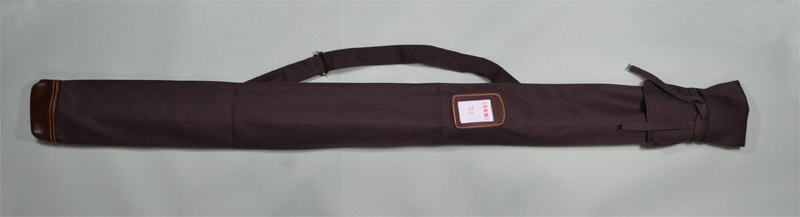 竹刀袋　帆布略式並製　２本入　茶    ３６・３７用・一般用