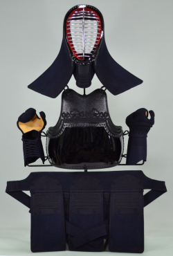 「大河」３mm紺合成革防具セット　中学・高校・一般向