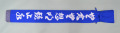 竹刀袋 帆布白文字染抜略式 ３本入 文字「無念無想明鏡止水」