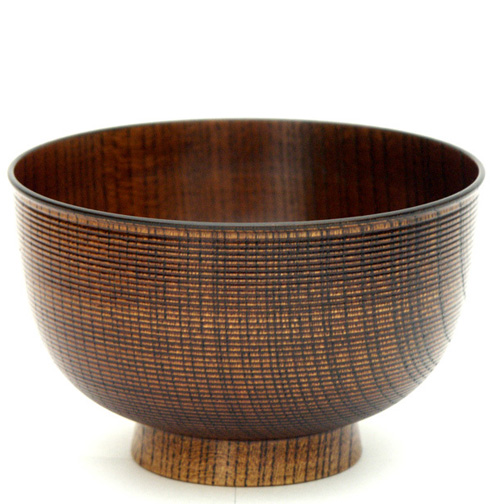 汁椀 千筋 玉渕 木製 漆塗り 木のお椀・味噌汁椀【製造中止】