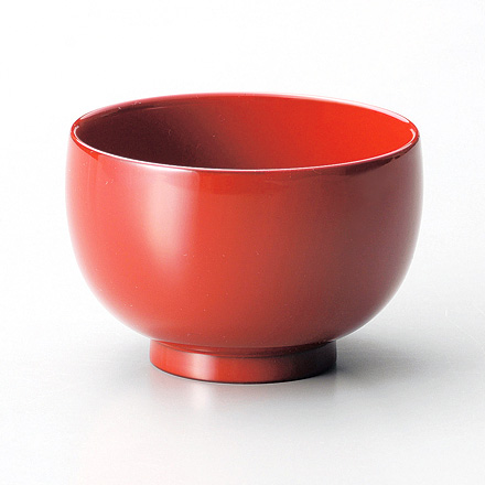 こまり椀 朱/溜  5客セット 漆塗り　(製造中止)