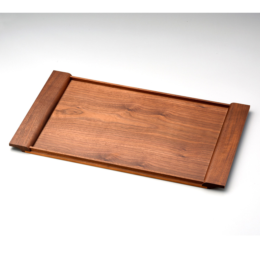 パーティートレー ウォールナット    木製　12-10101