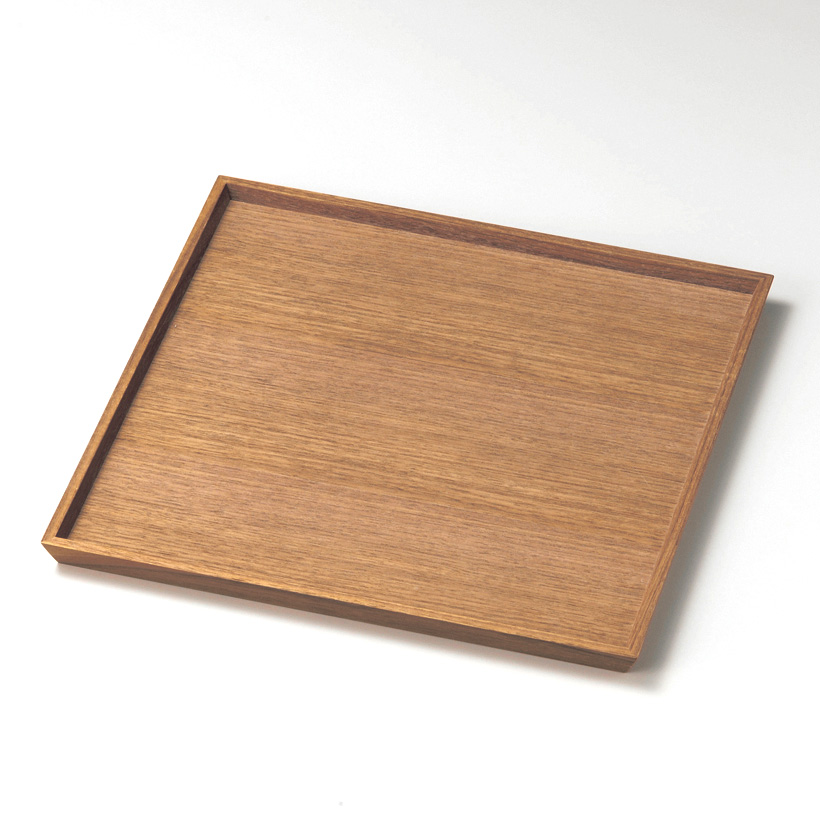 角盆 10.0 ウォールナット 木製　11-11505　(製造中止)