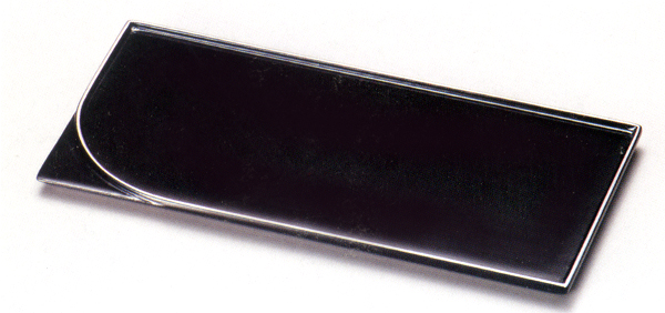 銘々皿 平安 黒渕銀 5枚セット  木製 漆塗り 取り皿・小皿（製造中止）