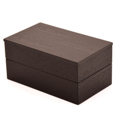 木製重箱　27センチ　二段重線古代朱 木製重箱 27センチ 二段重線古代朱 木製重箱 27センチ 二段重線
