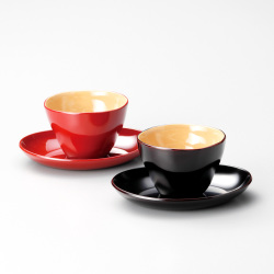 木曽漆器のデザートカップ碗 5個セット 木製漆塗り デザートカップ カフェ椀 フリーカップ 和食器