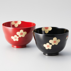 お手頃な夫婦椀|｜木粉と樹脂の成型品｜夫婦椀｜汁椀・大椀・ご飯椀