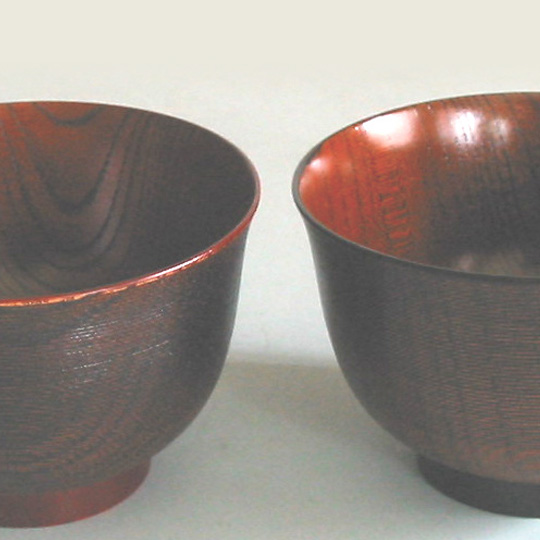 汁椀 千筋 羽反 木製 漆塗り 木のお椀・味噌汁椀 【製造中止】 漆器の井助