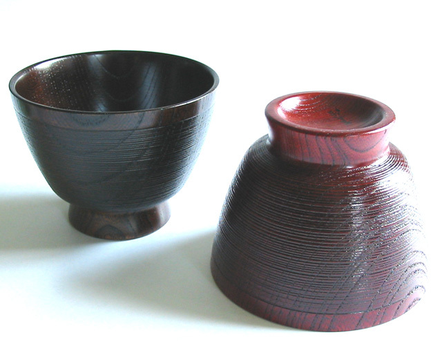 自遊椀 糸目 欅 木製 漆塗り 木のお椀・味噌汁椀（製造中止） 漆器の井助