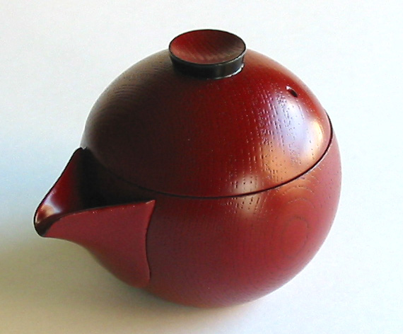 てまり急須 欅   木製 漆塗り（製造中止）