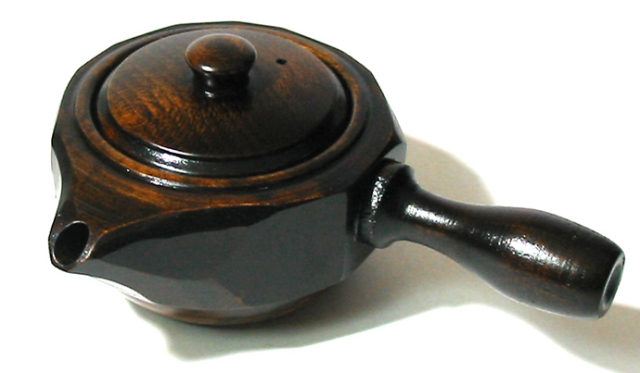 急須 栃 神代スリ 小  木製 漆塗り【製造中止・在庫限り】