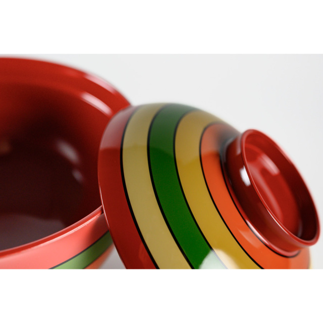 雑煮椀 独楽模様