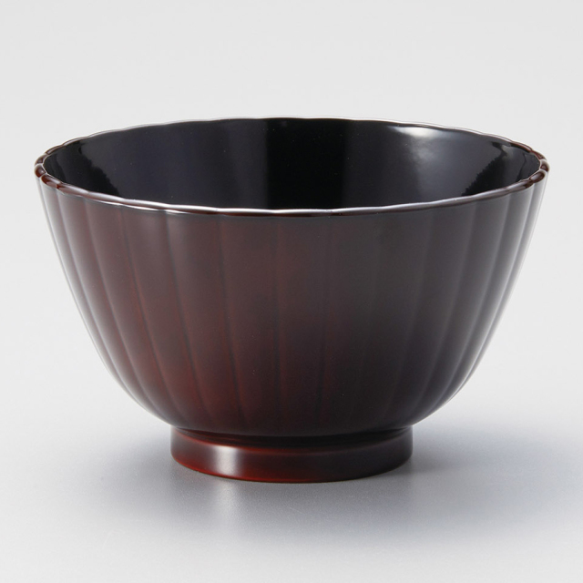 お好み椀 溜内朱/溜内黒 5客セット (製造中止) 漆器の井助