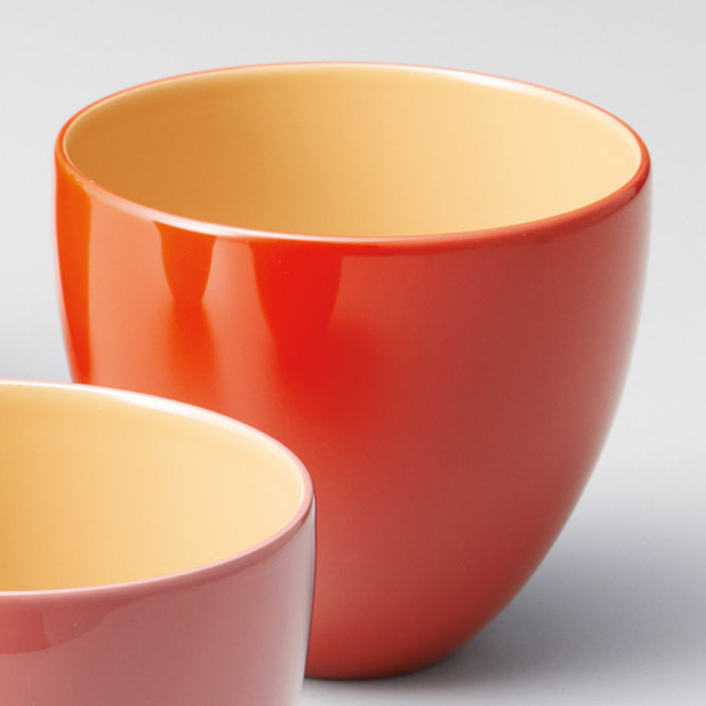 うるしカップ 朱/溜/洗朱/ブルー/ピンク 内白 漆塗り 漆器の井助
