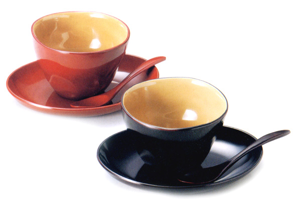 コーヒーカップ・ソーサー付き｜湯呑・カップ｜京都 漆塗り