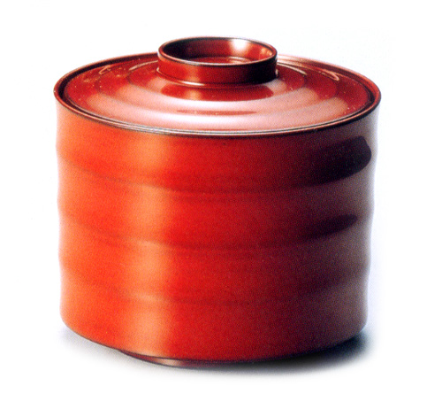 切立波目椀 銀朱   木製 漆塗り（製造中止）