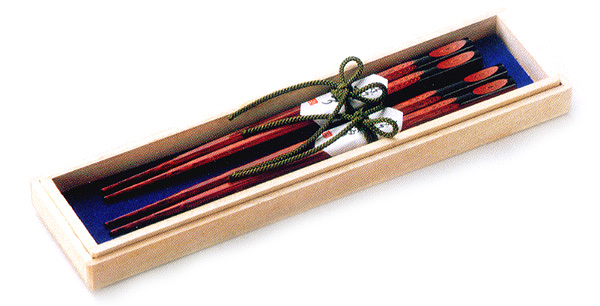 夫婦塗箸 樹輪  木製 漆塗り（製造中止）