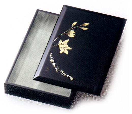 箔らん彫 レターセット 黒   木製（製造中止）