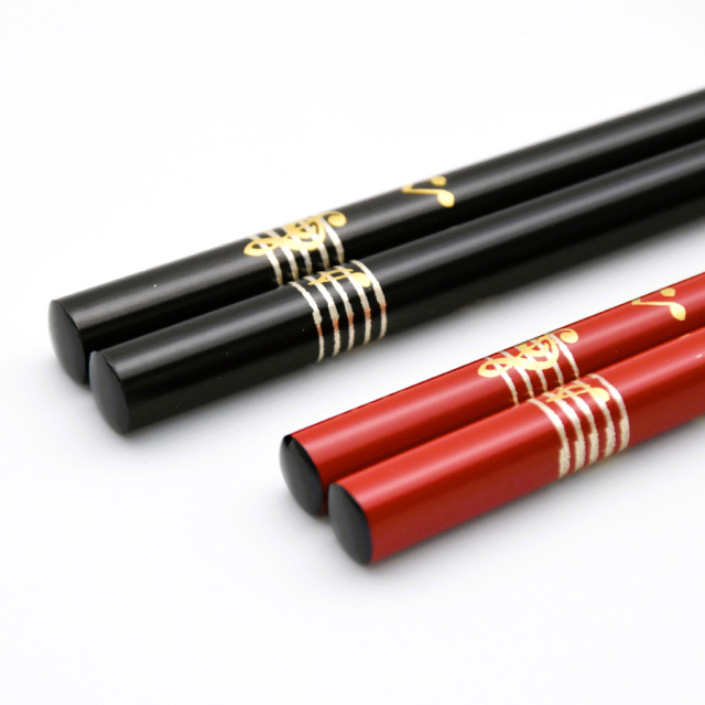 うるし箸　音符