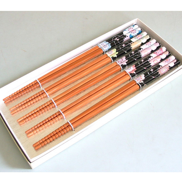 五膳箸 箱入り 木製 漆器の井助