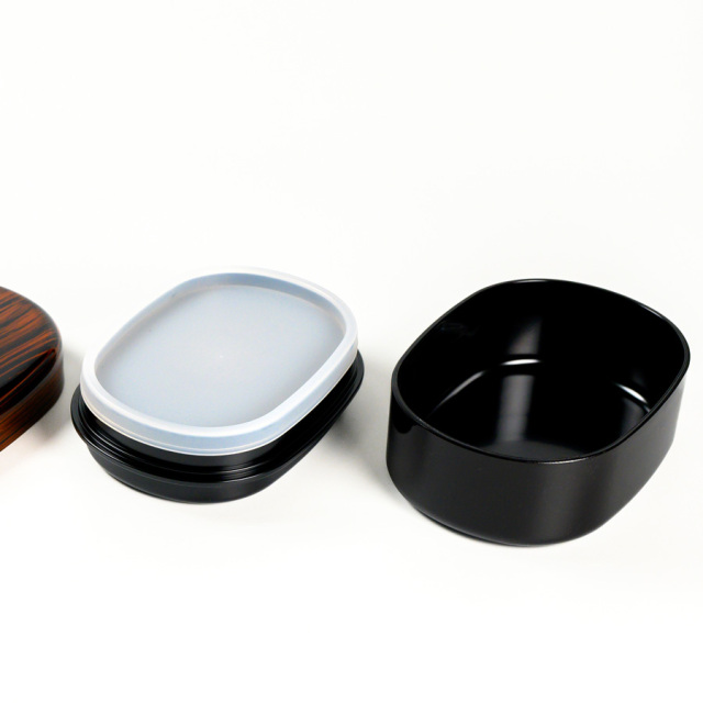 二段弁当箱 小判 白檀 ランチボックス 漆器の井助