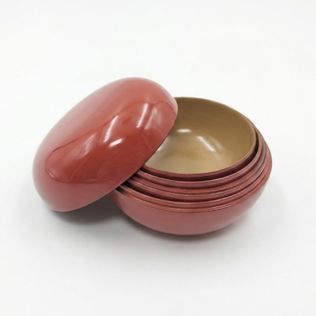 寿入れ子小鉢 黒/洗朱/ピンク 漆塗り 漆器の井助