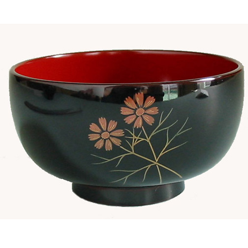 汁椀 誕生花 溜内朱 漆塗り 漆器の井助