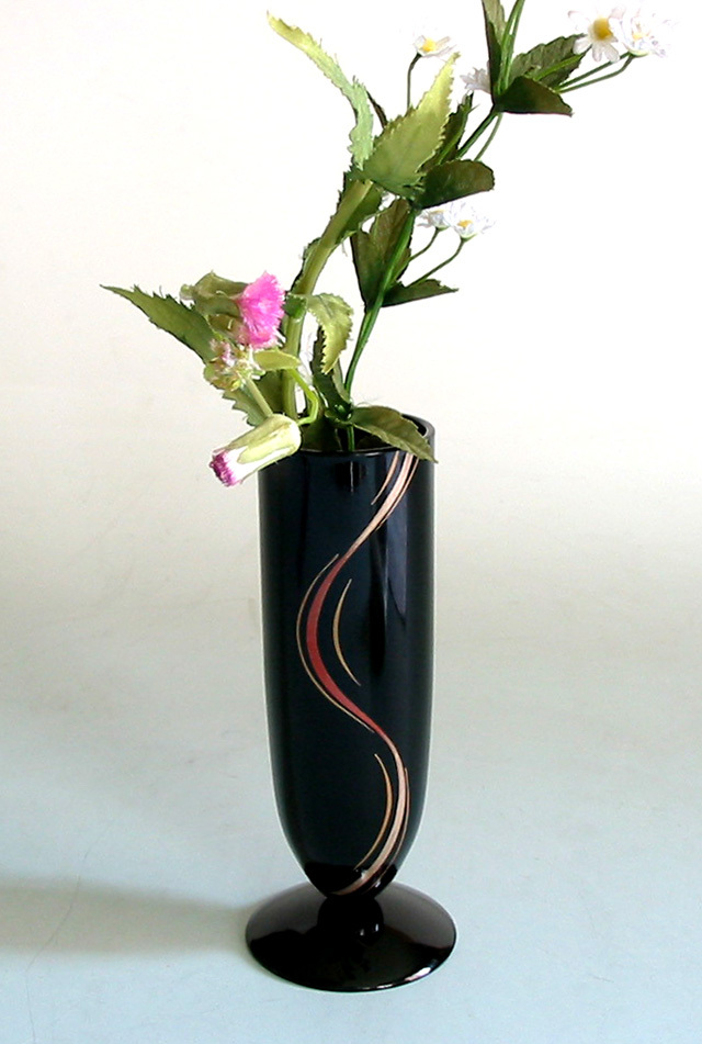 フリースタンド 彩ライン 漆塗り 花器 花瓶（製造中止） 漆器の井助